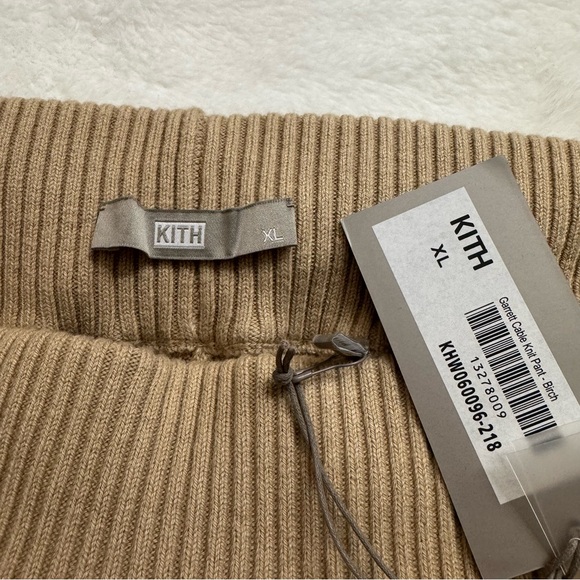 NWT - KITH Garrett Cable Knit Pant - Birch - Sweatpants - Size XL - Picture 5 of 6